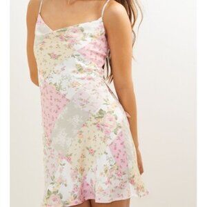 NWT ~ Altar’d State ~  Blythe Patchwork Mini Dress Size Medium